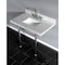 Kingston Brass 36X22 Marble Vanity Top W/ Brass Feet Combo, Marble/ Chrome KVPB3630MBSQ1 - alternate 3